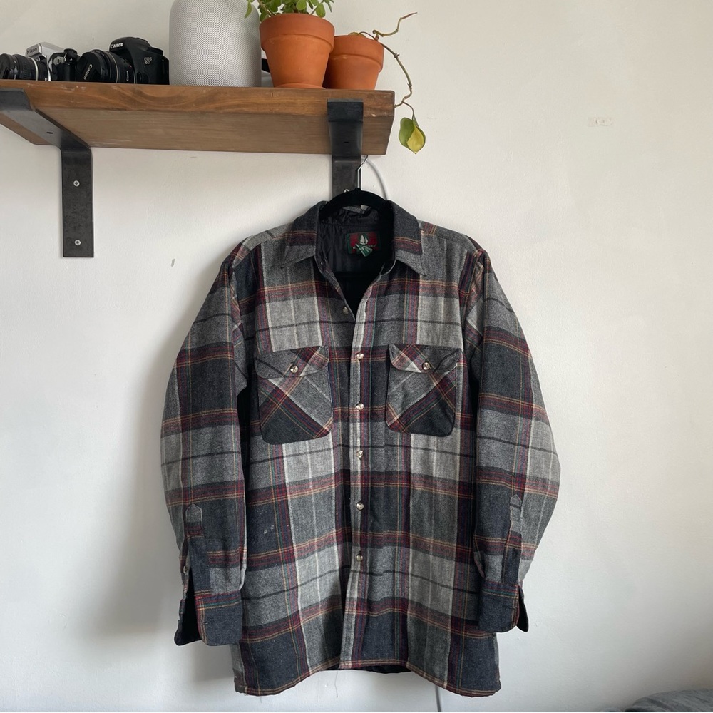 Vintage Wool Quilted Flannel